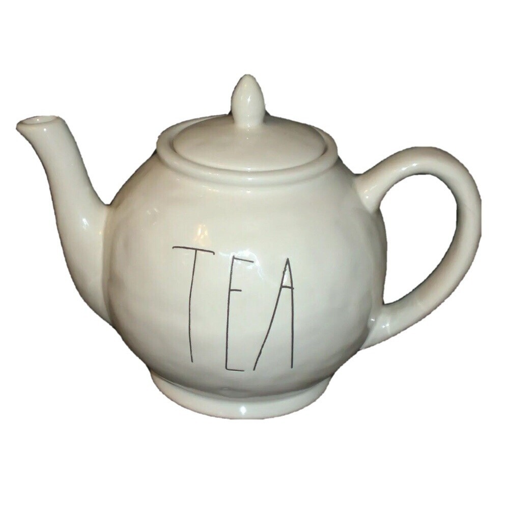 Rare Early RAE DUNN Chubby TEAPOT By MAGENTA EXCLUSIVE M Stamp Discontinued HTF